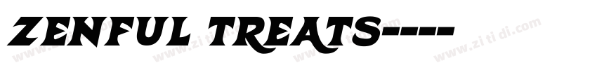 Zenful Treats字体转换